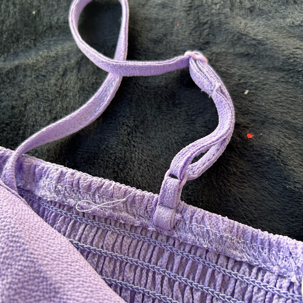 Pink Rose Light Purple Tiered Camisole - Picture 3 of 5